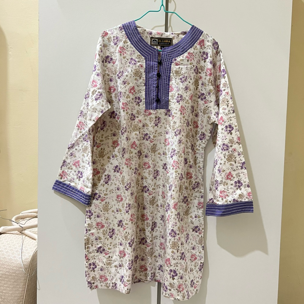(PRELOVED) Atasan Wanita Motif Bunga | Model Tunik