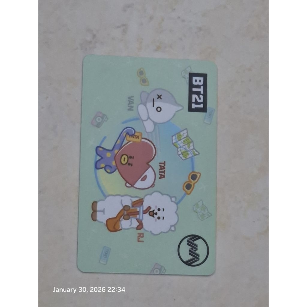 Kartu KMT Multi-Trip (KRL (Commuter Line), LRT, Transjakarta, dll) Gambar BT21