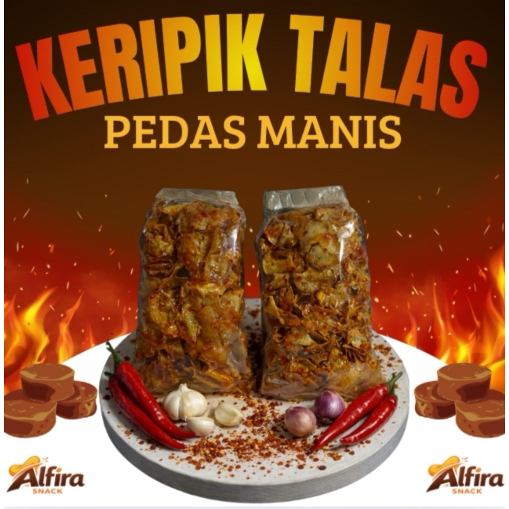 Keripik Talas Pedas Manis