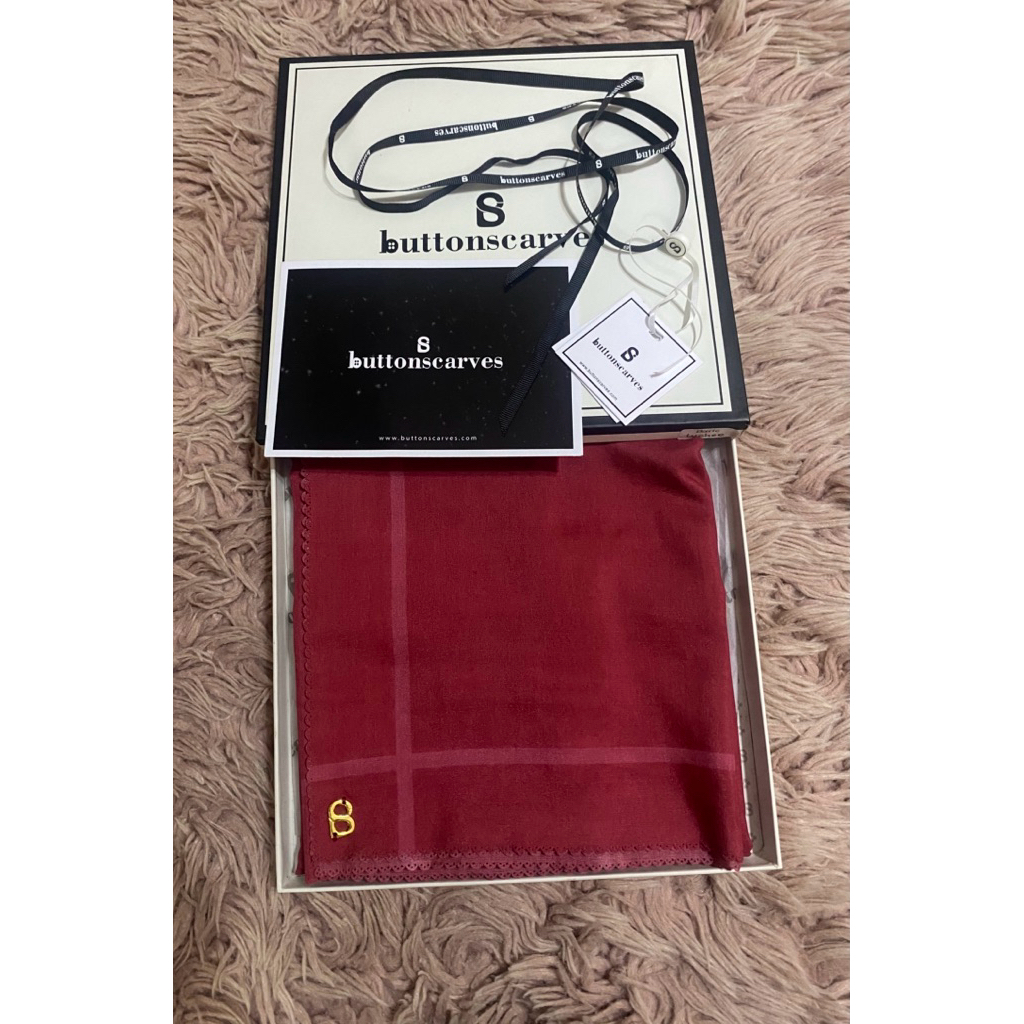 PL buttonscarves Basic Voal-Lychee