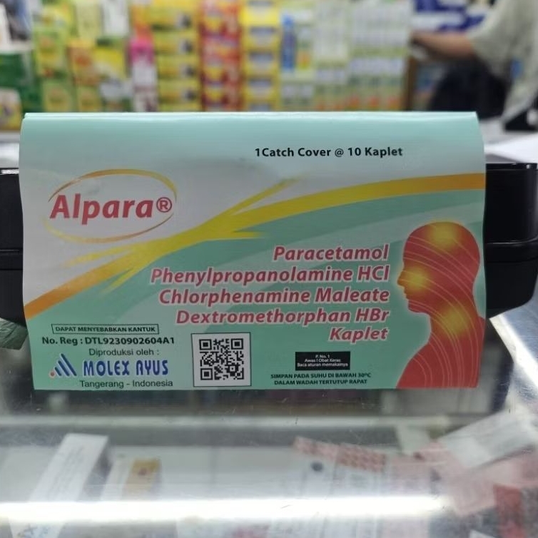 Alpara Kaplet Obat Batuk dan Flu, 1 Strip Isi 10 Kaplet