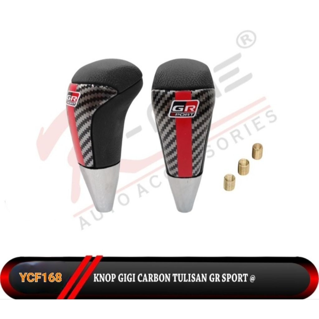 Gear Knop Tuas Stik Perseneling Mobil Manual Toyota Tulisan TRD dan GR Sport Mobil Avanza Innova For