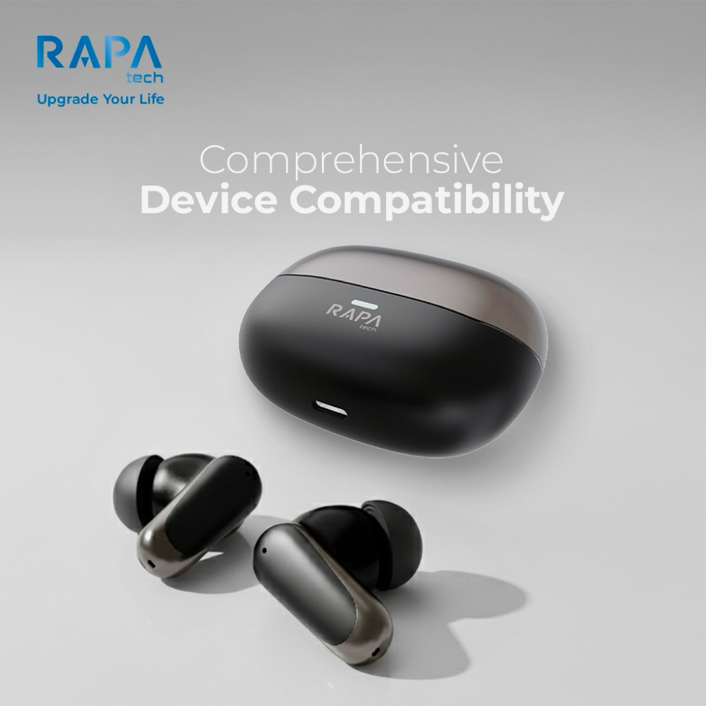 RAPAtech AIR PRO II TWS Earphone Bluetooth 5.4 Powerfull Bass ANC Dan ENC Earbuds Noise Cancellation