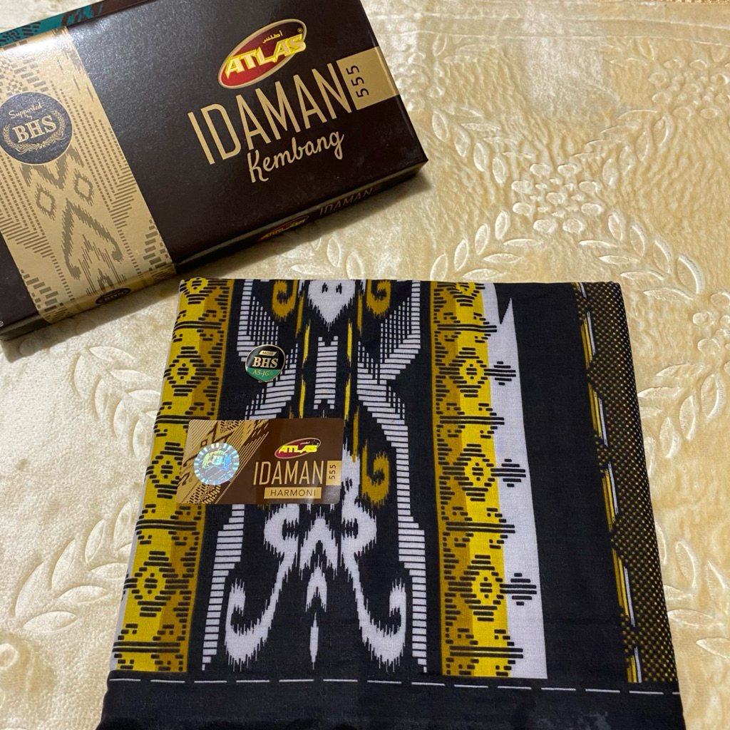 SARUNG ATLAS IDAMAN KEMBANG MOTIF BHS NEW