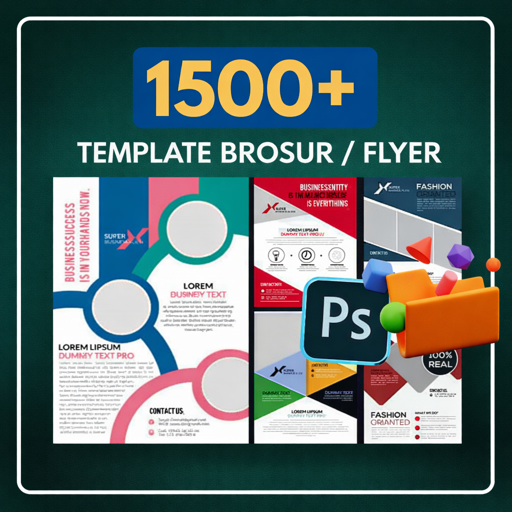 1000+ Template Desain Brosur dan Flyer PSD + Bonus