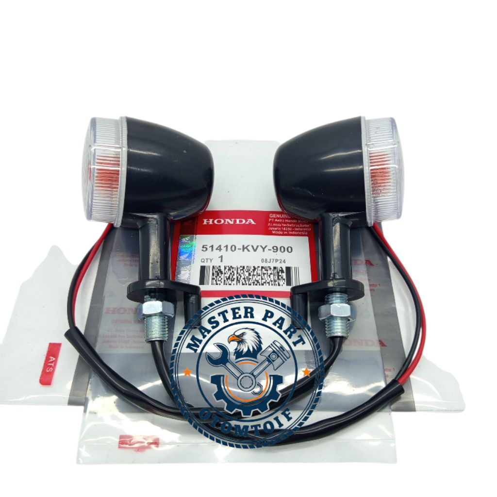 LAMPU SEN SEIN KVY HONDA SCOOPY KARBU ISI 2PCS, ORIGINAL OEM QUALITY