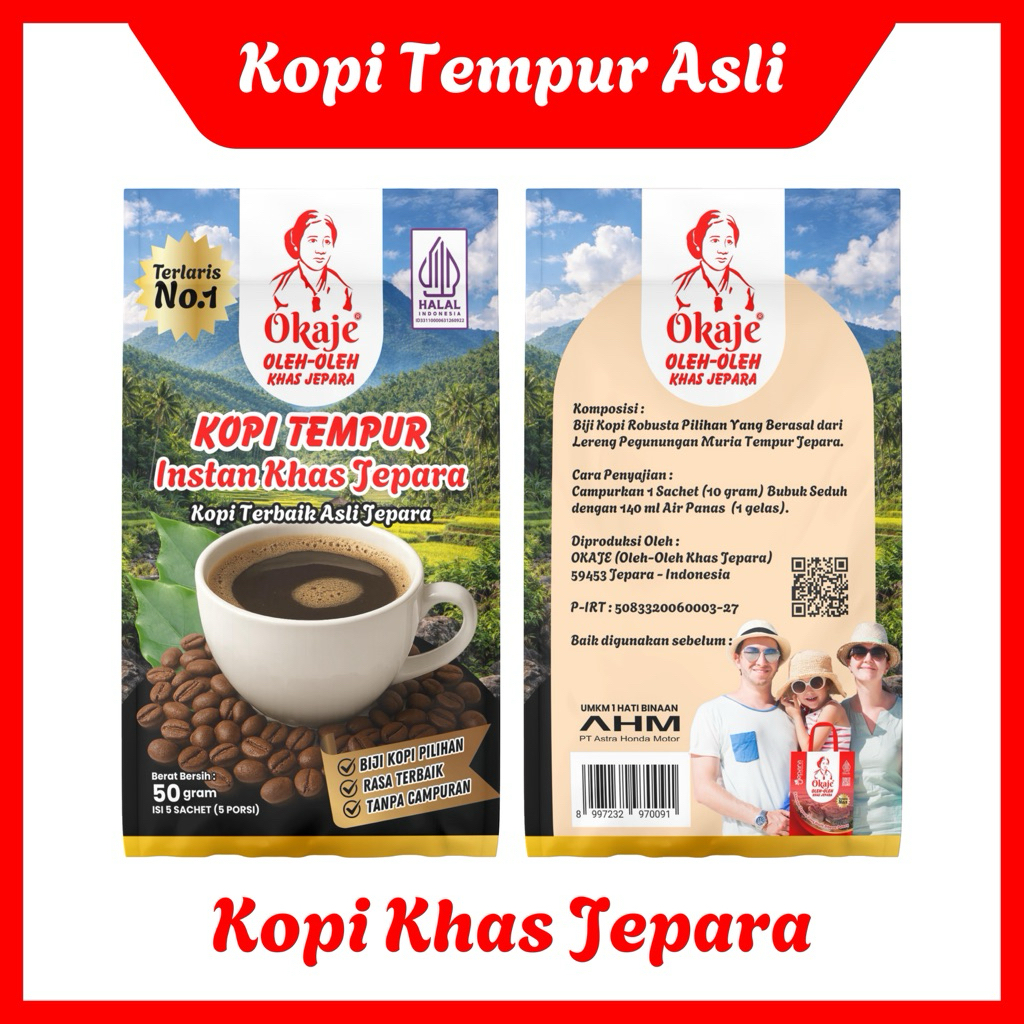 OKAJE Kopi Tempur Instan Khas Jepara | Oleh Oleh Khas Jepara
