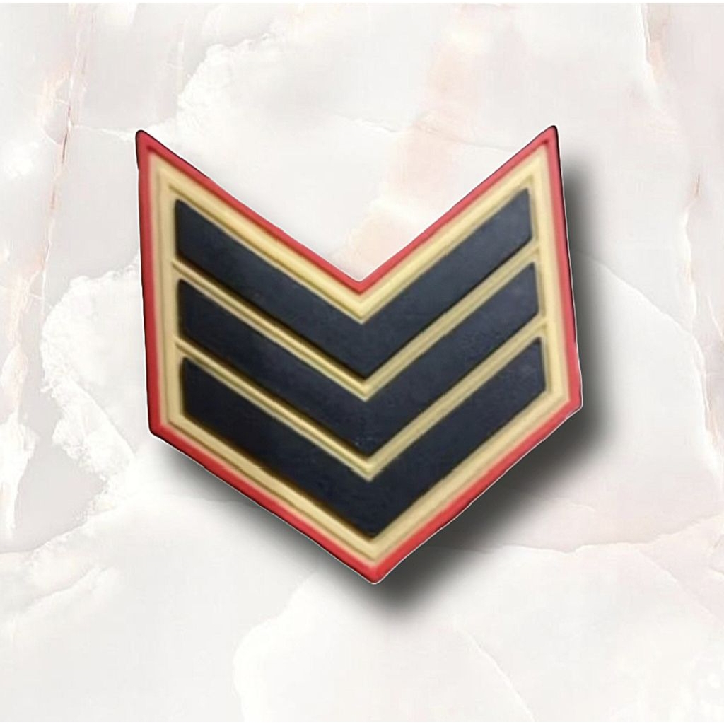 patch ruber pangkat tni ad gurun pdl/serka list merah