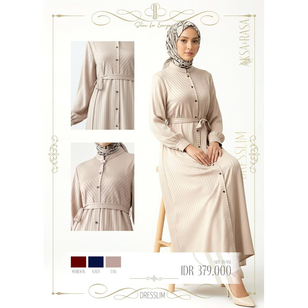 Rabbani - gamis muslim wanita DRESSLIM FANILA