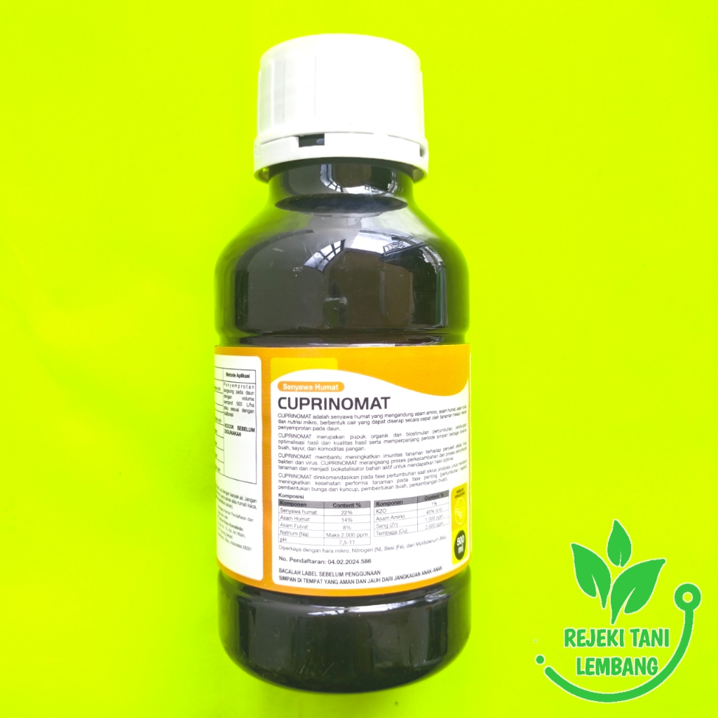 SENYAWA HUMAT CUPRINOMAT ISI 500 ML ASAM AMINO ASAM HUMAT ASAM SULFAT