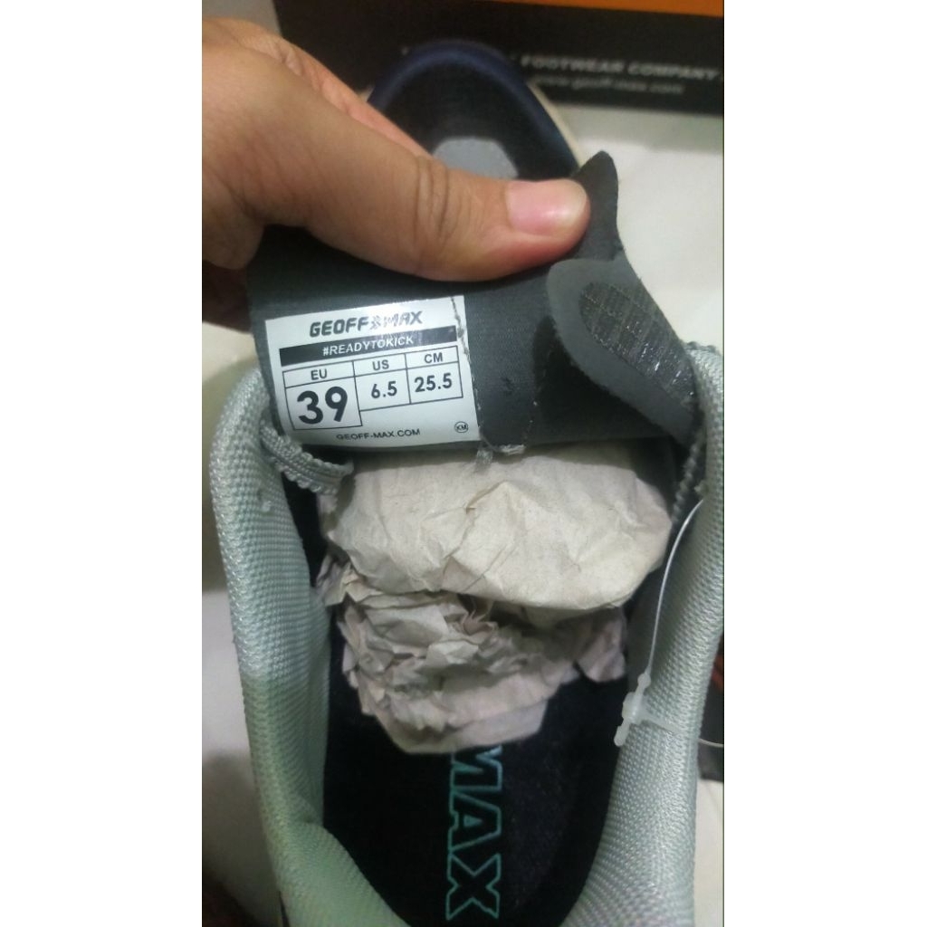 Geoff max - sepatu Mx faster black white - sepatu trail running original