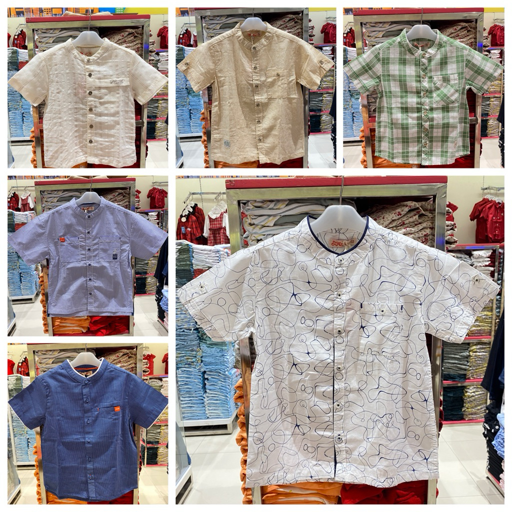 KEMEJA SEMI KOKO ANAK LAKI-LAKI ORIGINAL BRAND JSP BABY&KIDS (1-14th) J241