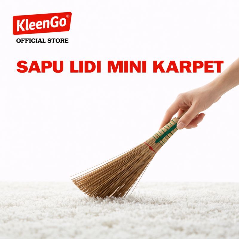 Sapu Lidi Mini karpet | Sapu Kecil Pembersih Debu dan Rambut | COD KleenGo