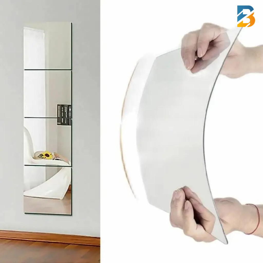 Cermin Akrilik DIY / Kaca Tempel  Cermin Dinding Akrilik / Stiker Cermin Akrilik Fleksibel