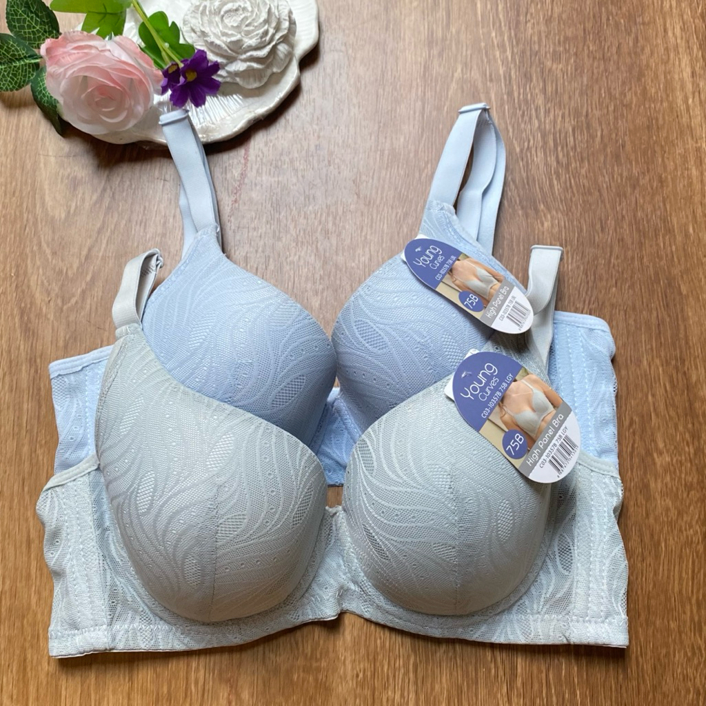 YOUNG CURVES BRA 34B B75 BH BERKAWAT BUSA TIPIS PENGAIT 3x3 STEP