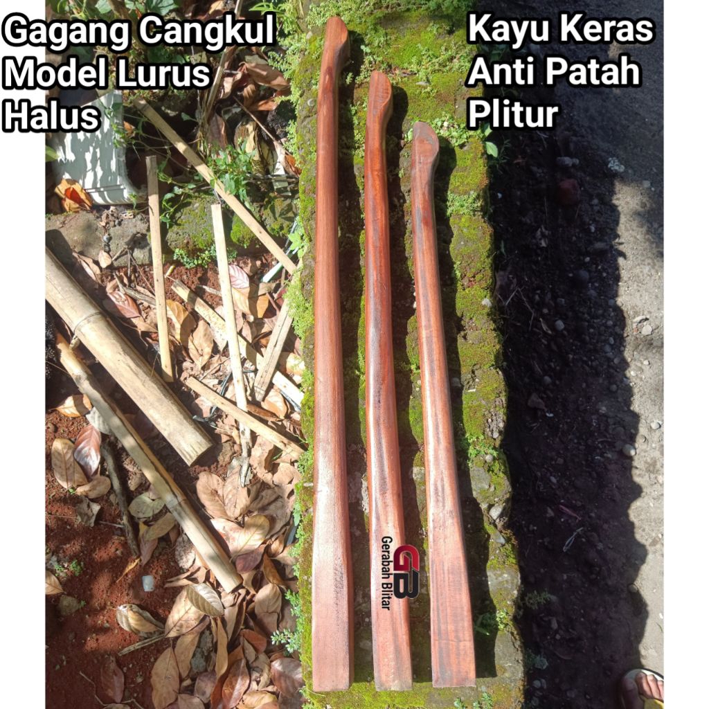 Doran Gagang Cangkul Model Lurus / Doran Gagang Cangkul Johar Sono Plitur / Doran Cangkul kayu Kuat