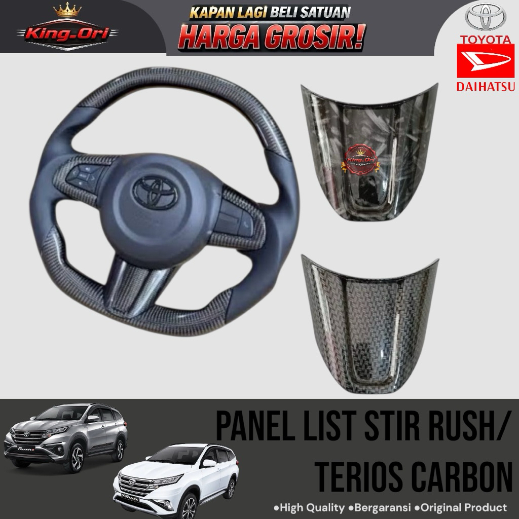 Panel List Stir Mobil Rush Terios Carbon Ori