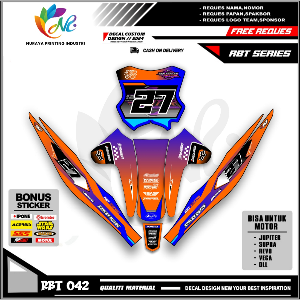 RBT JUPITER SUPRA CUSTOM MOTOR RBT BEBEK RACING DESAIN RACING TERBARU NPI.042