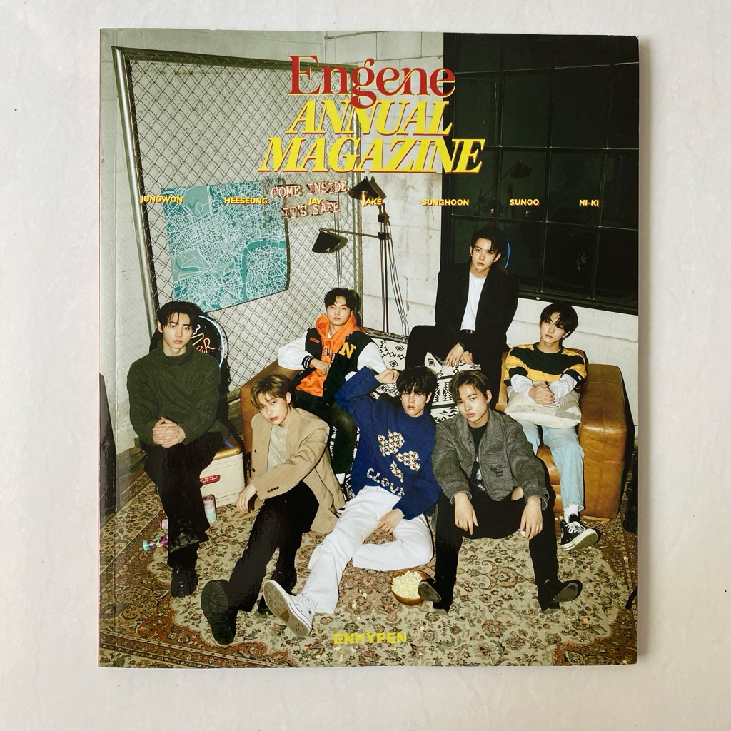 enhypen membership kit sharing engen annual magazine / jake jay heeseung jungwon sunghoon niki sunoo