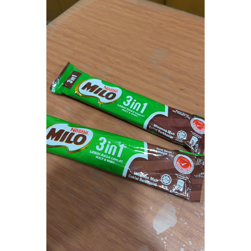 milo 3 in 1 sachet