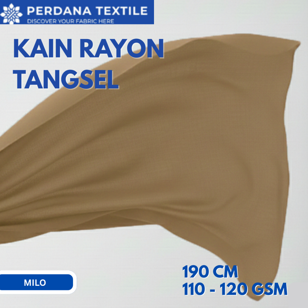 Kain Rayon Non Spandex Tangsel Milo Kain Tencel Milo Ringan Lembut Rayon Premium 1 ROLL  Perdana Tex