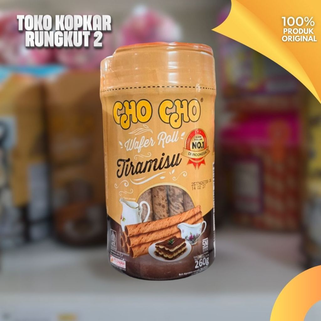 Chocho Wafer Roll 260g Strawberry Coconut Tiramisu