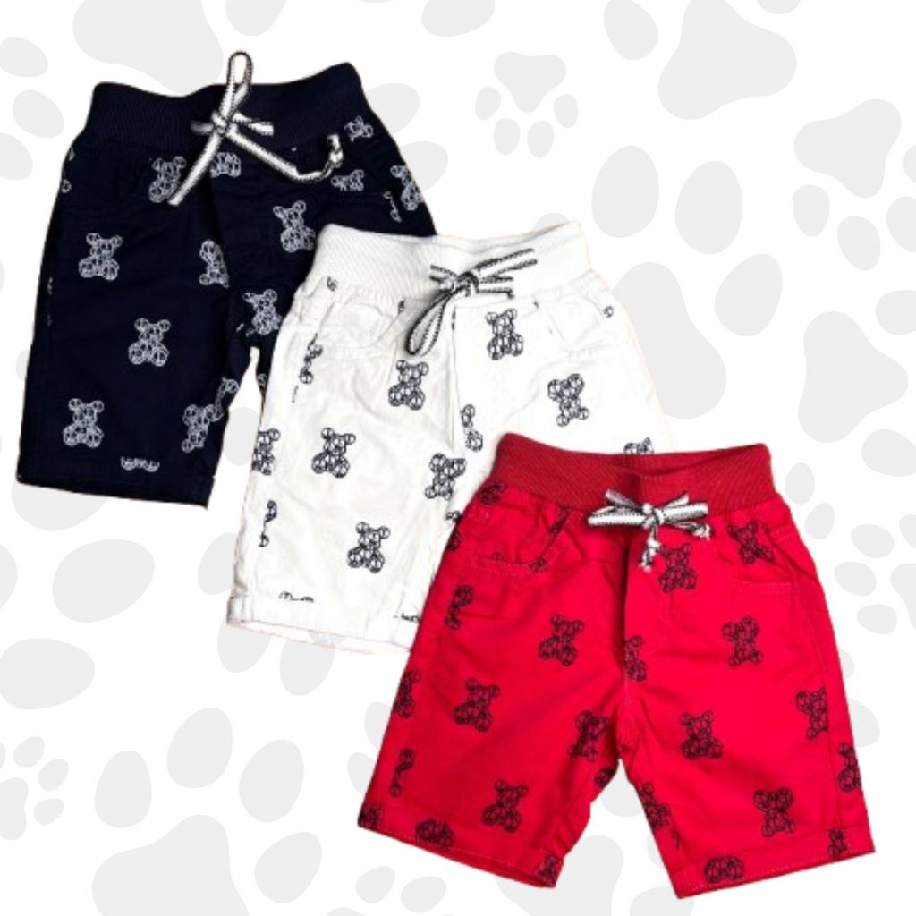 Celana Pendek Motif Anak Laki-laki-Chinos Cotton Shorts