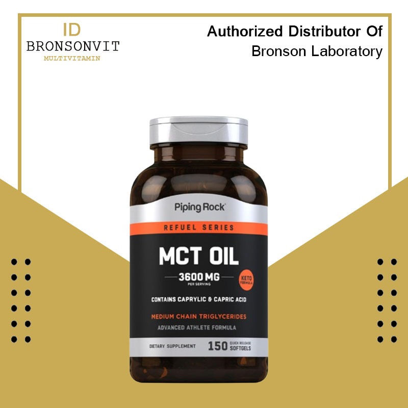 Piping Rock MCT Oil Capsules 3600mg - 150 Softgels