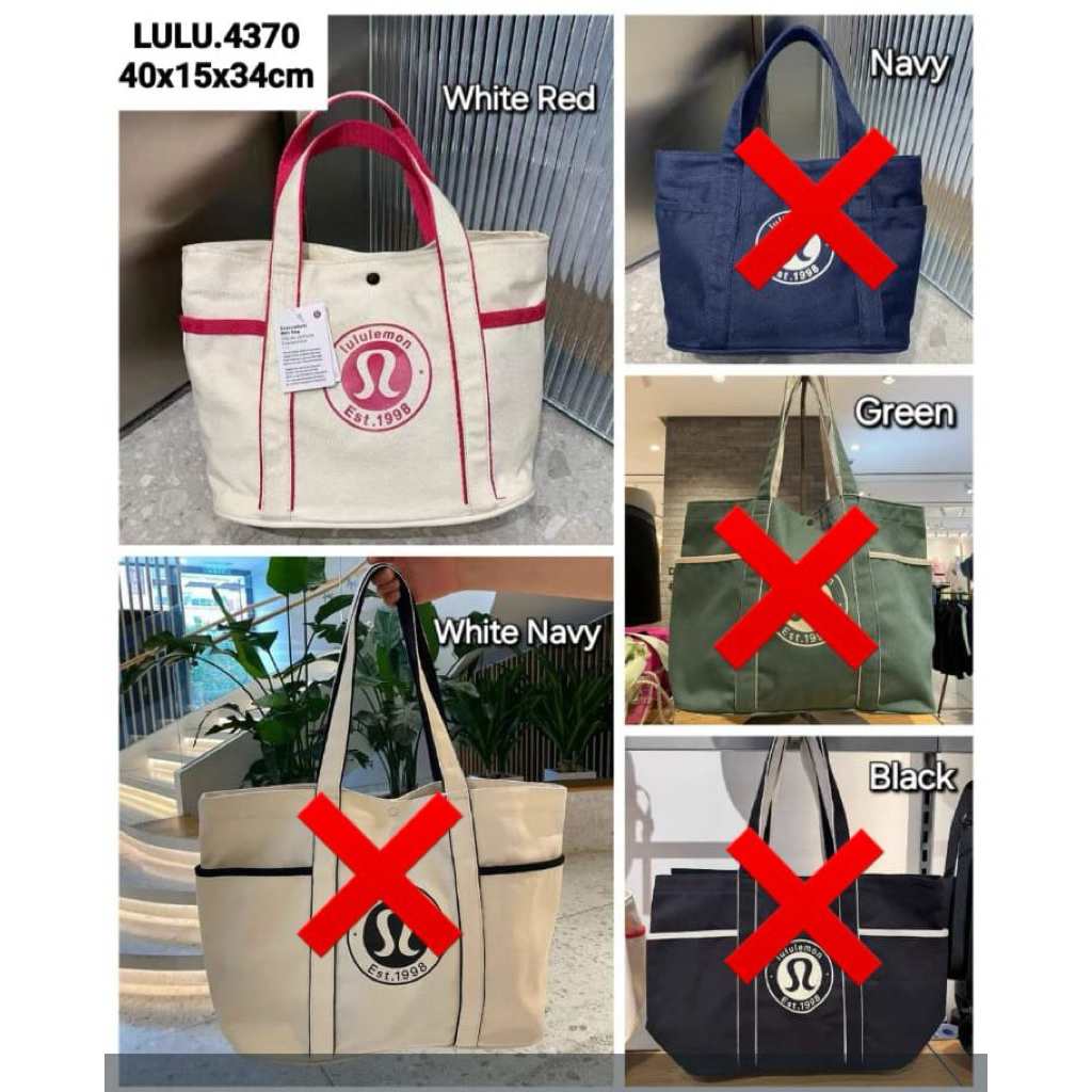 New in Bangkok - Tas Tenteng Lulu Lemon Muat Banyak Simple