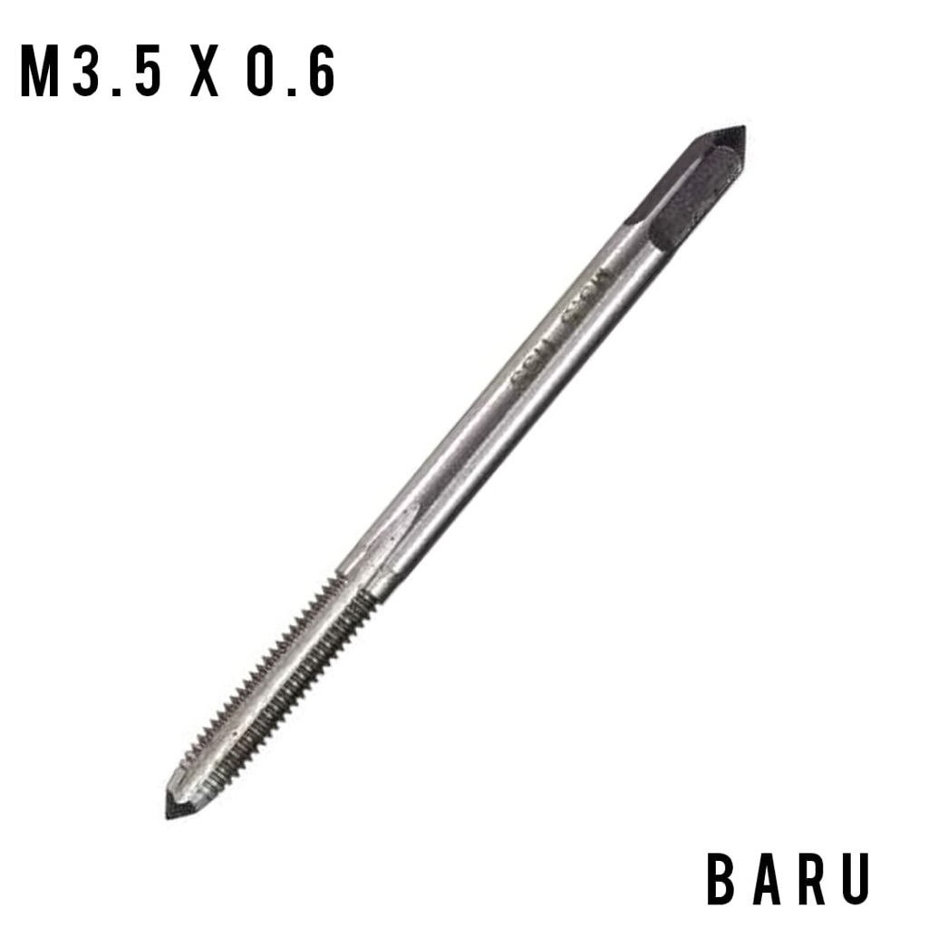 tap hand tap M3.5×0.6 tap ulir drat m3.5 x 0.6 hss baru