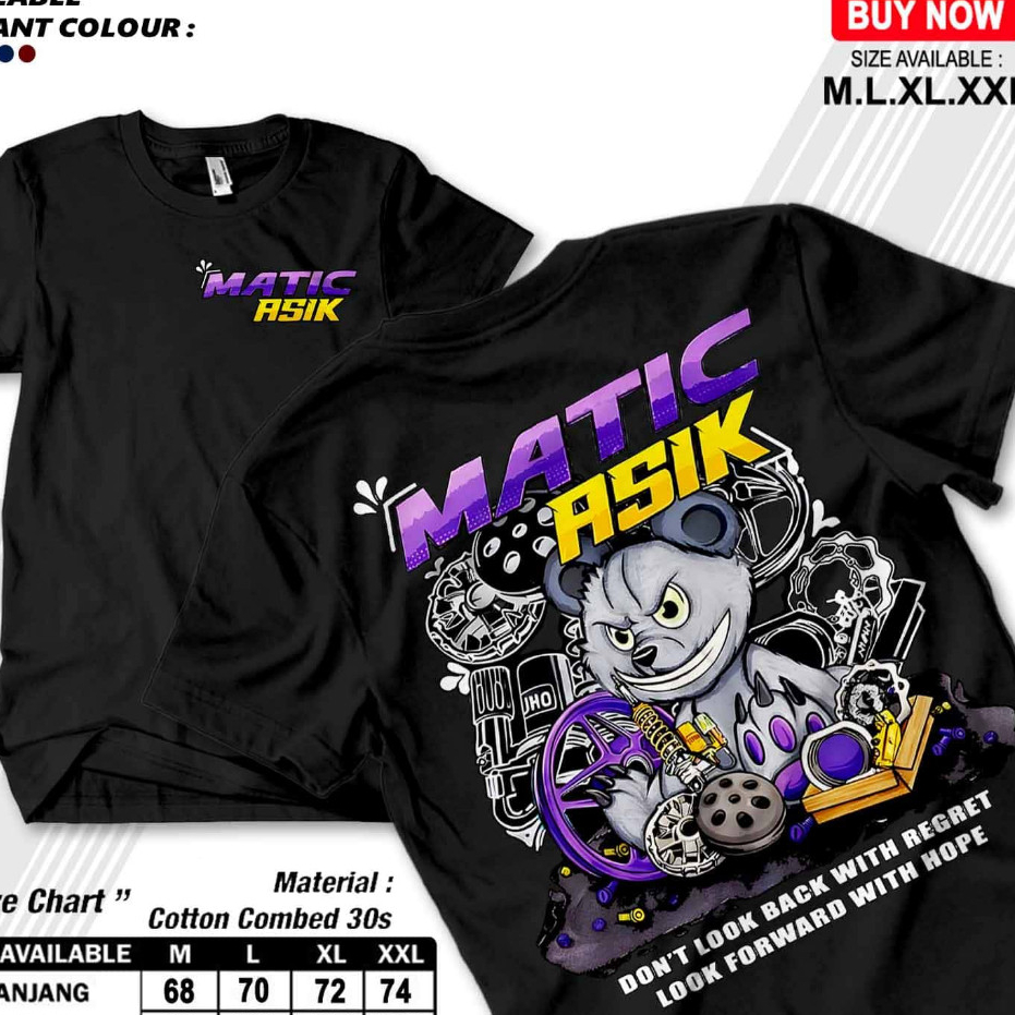 Kaos Matic Asik / Matic Gank / Baju Distro Matic Gank / Atasan Pria Wanita
