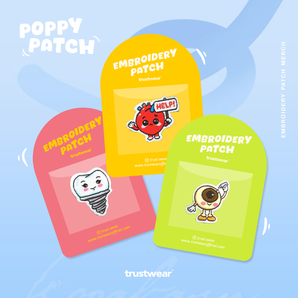 TRUSTWEAR - Poppy Patch (Iron-on Patch)