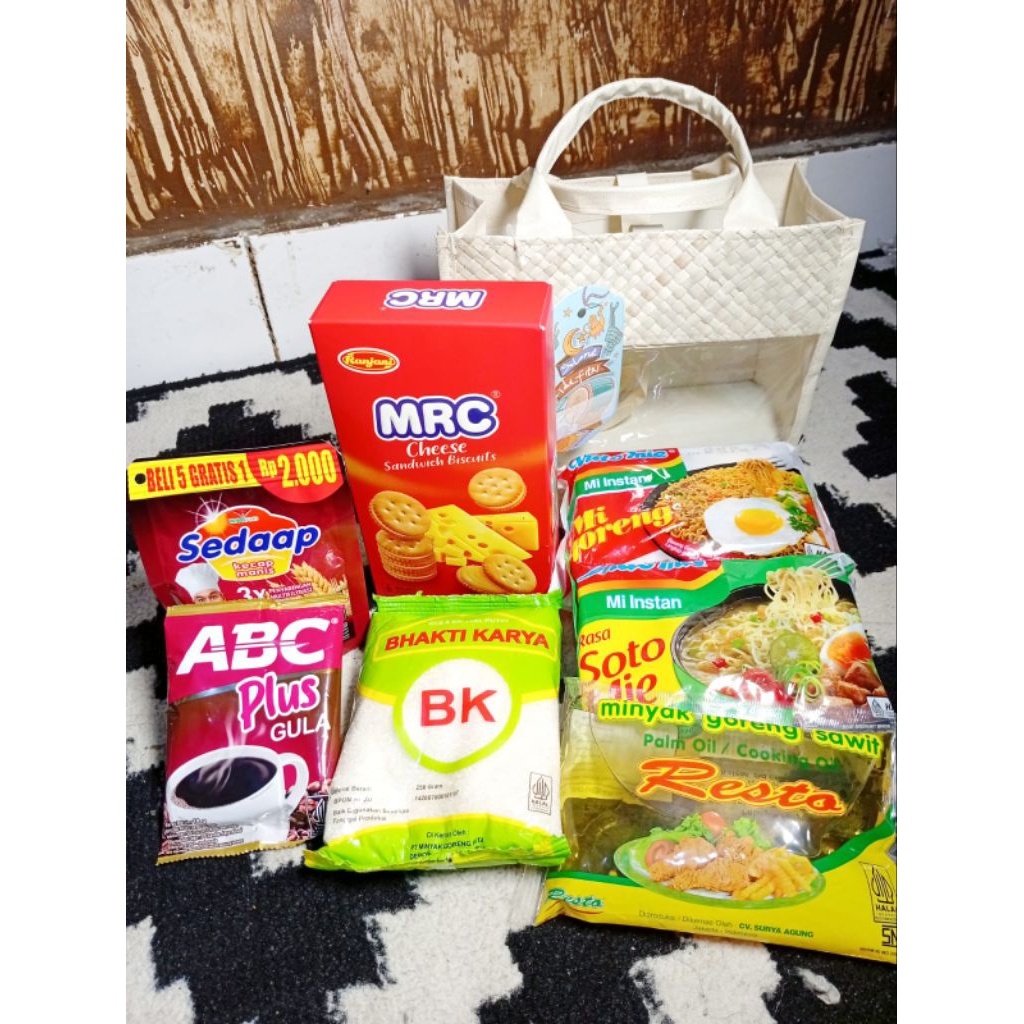 PARCEL SEMBAKO  TAS ANYAMAN / PAKET SEMBAKO / PAKET HARI RAYA / SOUVENIR LEBARAN / HAMPERS