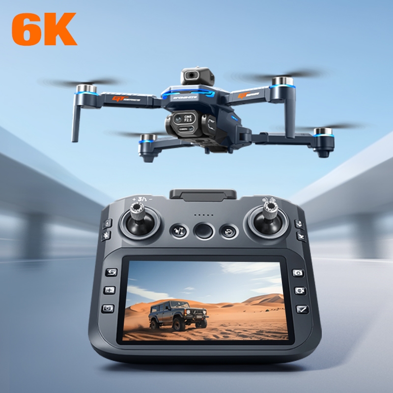Drone 6K FPV /kamera ganda, motor tanpa sikat, sistem penghindaran rintangan/pesawat mainan, drone 5