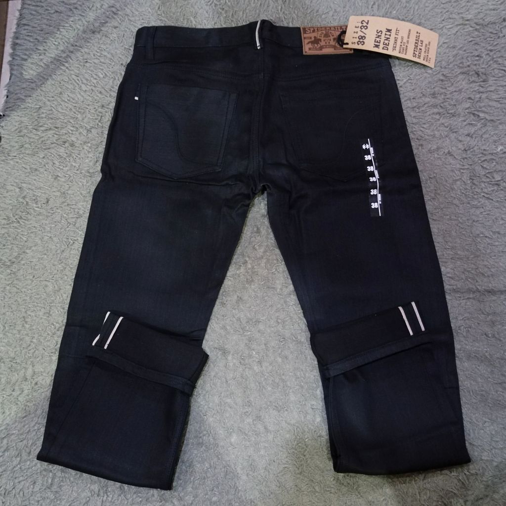 Spyderbilt Selvedge Skuulz evo denim 2.0 black BNWT Original murah meriah