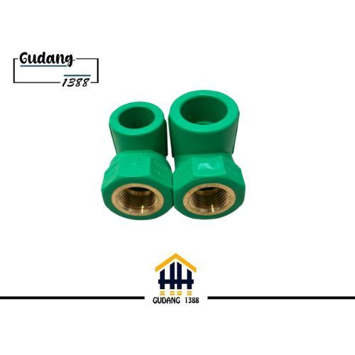 Elbow drat dalam ppr 1/2'' dn 25 knee 90 drat ppr