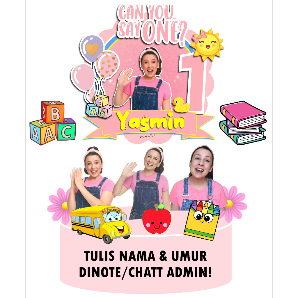 CAKE TOPPER MS RACHEL BLIPPI