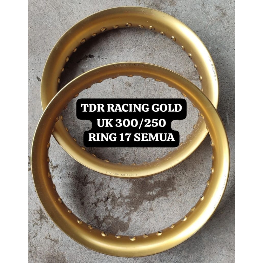 VELG TDR RACING SIZE 250/300 RING 17 KONDISI SECOND BAGUS SIAP PAKAI