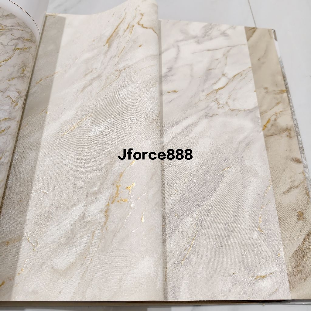 Wallpaper motif marmer Putih Cream Coklat Abu Hitam