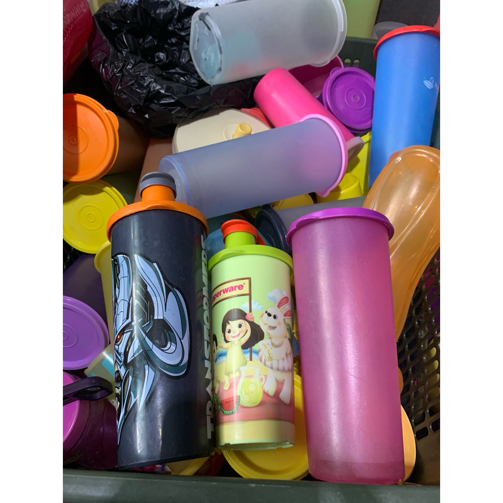 Tupperware Fun Tumbler 260ml, 470 ml Preloved