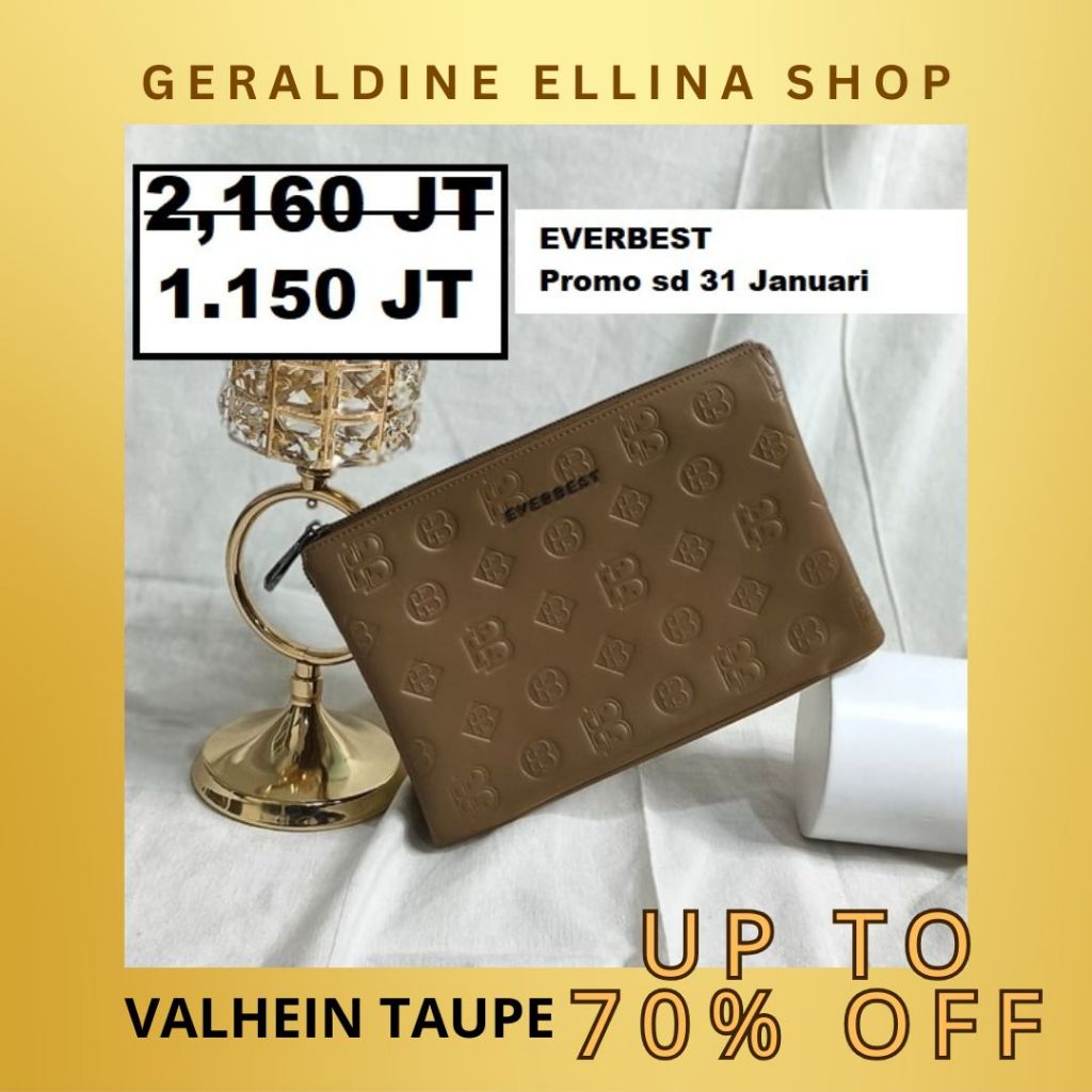 Tas clutch bag pria EVERBEST ori 100% seri VALHEIN SALE