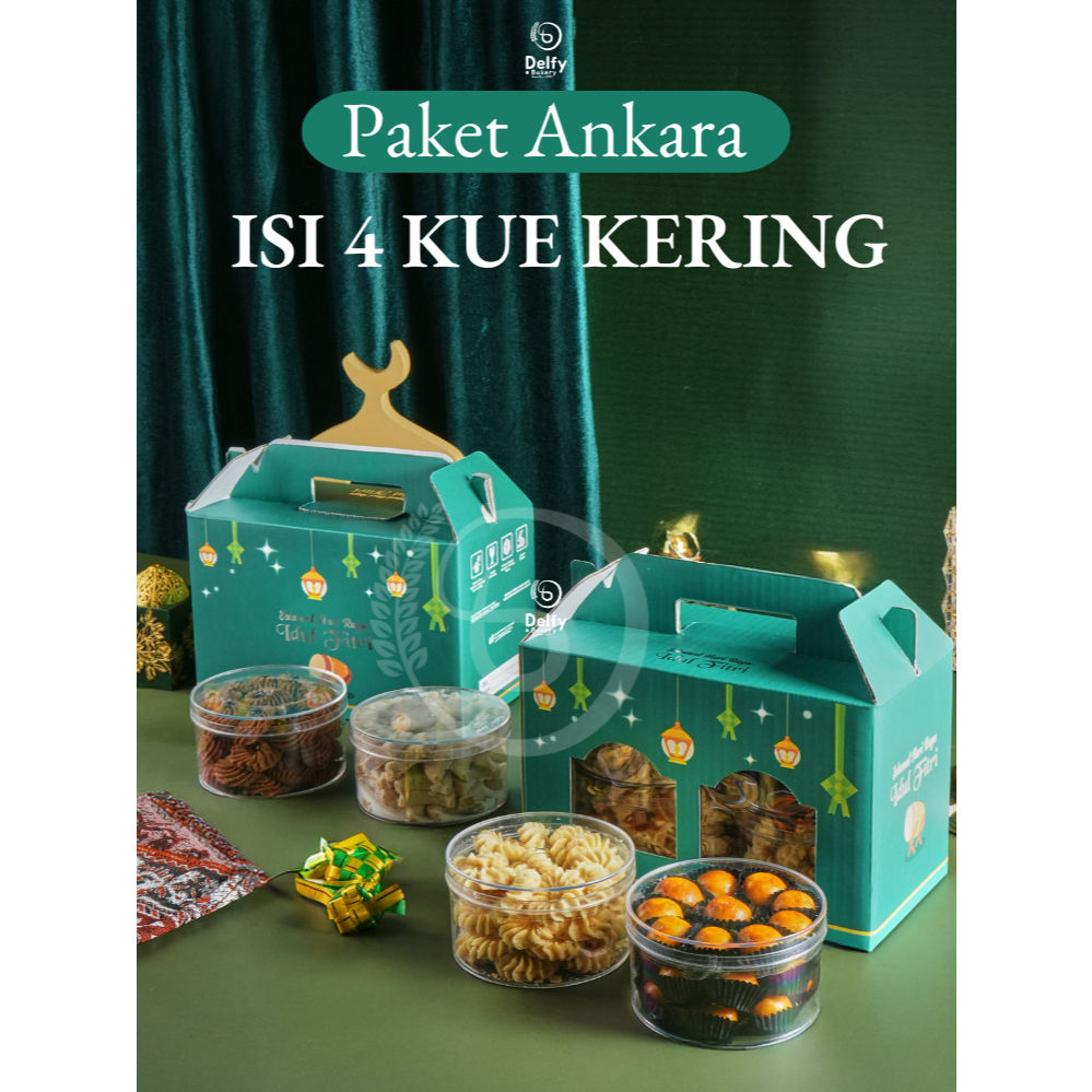 Paket kue kering lebaran/Hampers kue kering isi 4 Premium/kue kering Idul Fitri