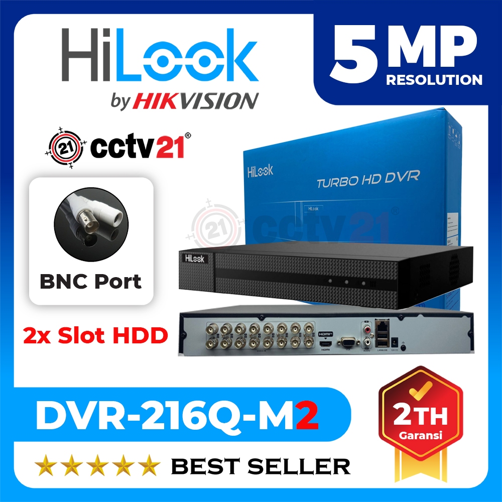 DVR-216Q-M2 DVR HILOOK (by HikVision) 16CH 16 CHANNEL 4MP Up to 5MP Garansi Resmi