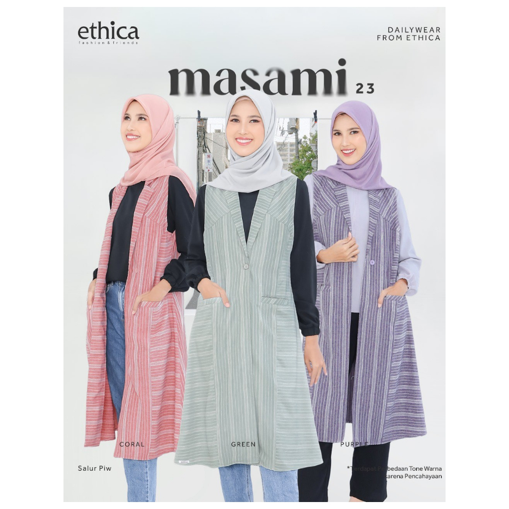 ETHICA ATASAN/OUTER MASAMI SERIES MASAMI 23 CORAL - GREEN - PURPLE
