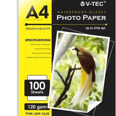 Kertas Foto v tec gpp 9120  A4 120gsm