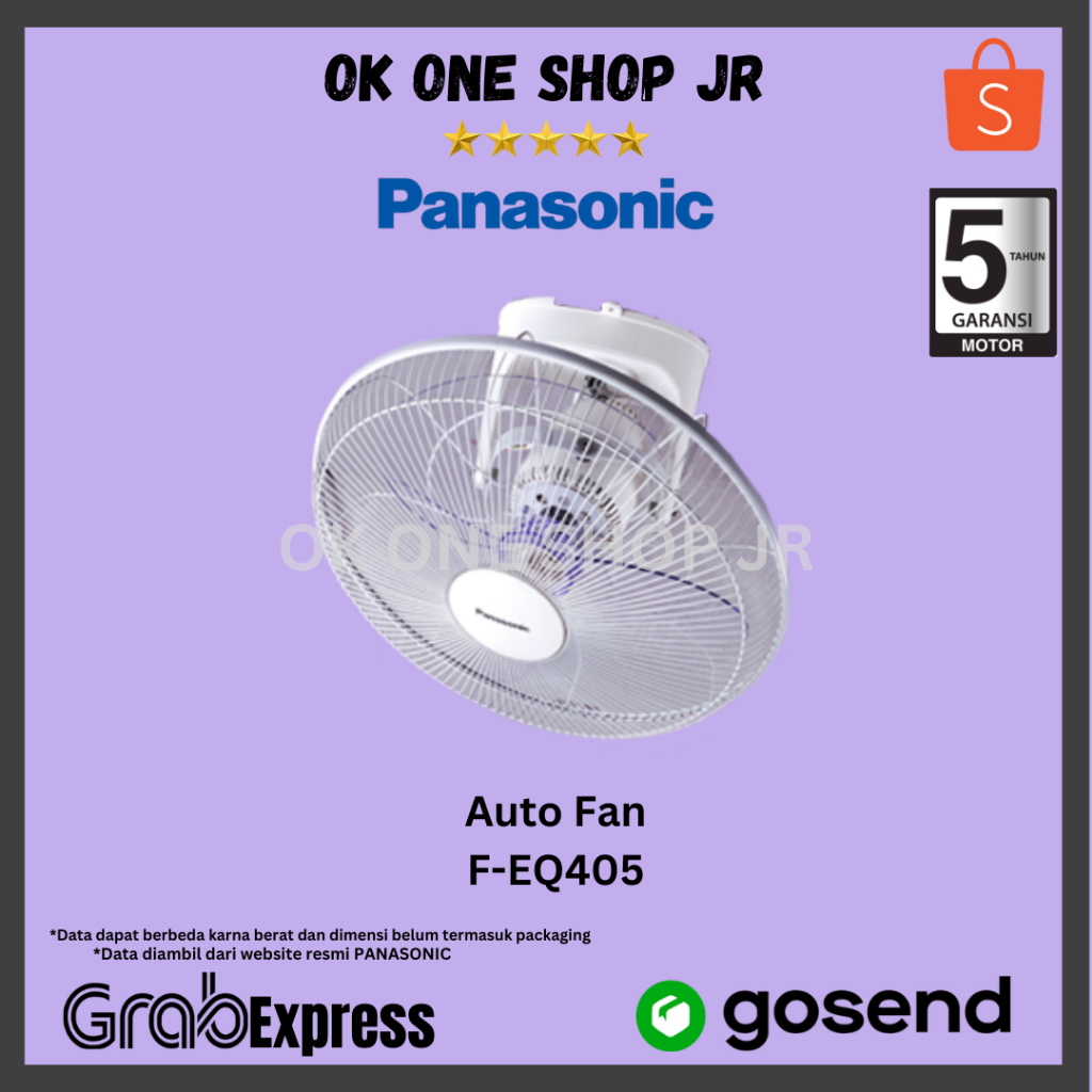 PANASONIC F-EQ405 Auto Fan | F EQ405 | FEQ405 (16 Inch)