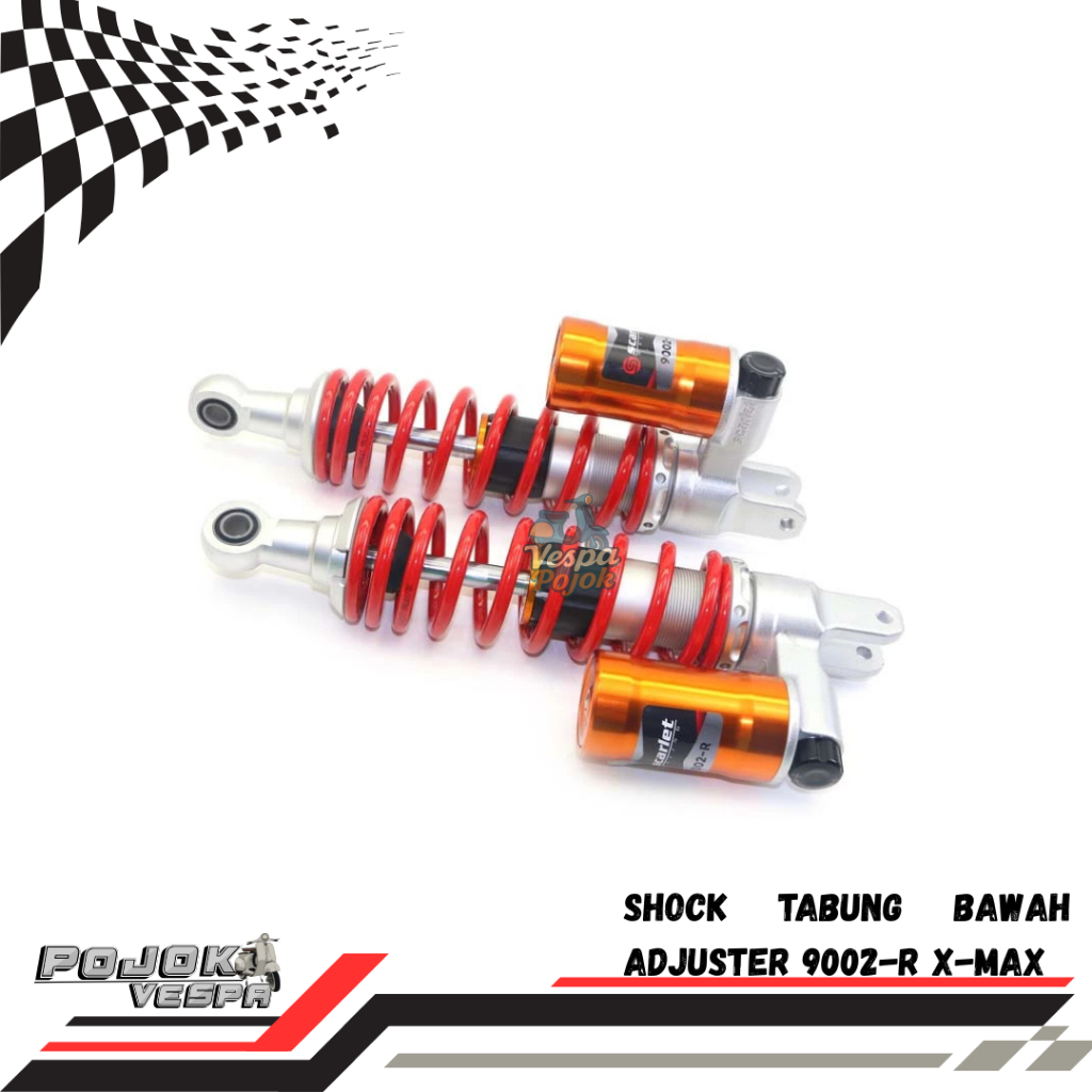 Shock Tabung Bawah Adjuster 9002-R X-MAX/PCX 150 - Scarlet Racing