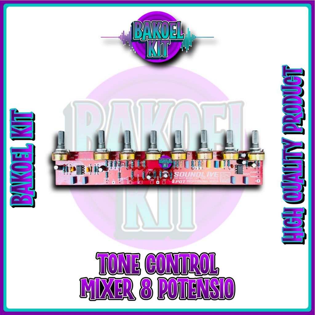 Tone Control Mixer 8 Potensio ups