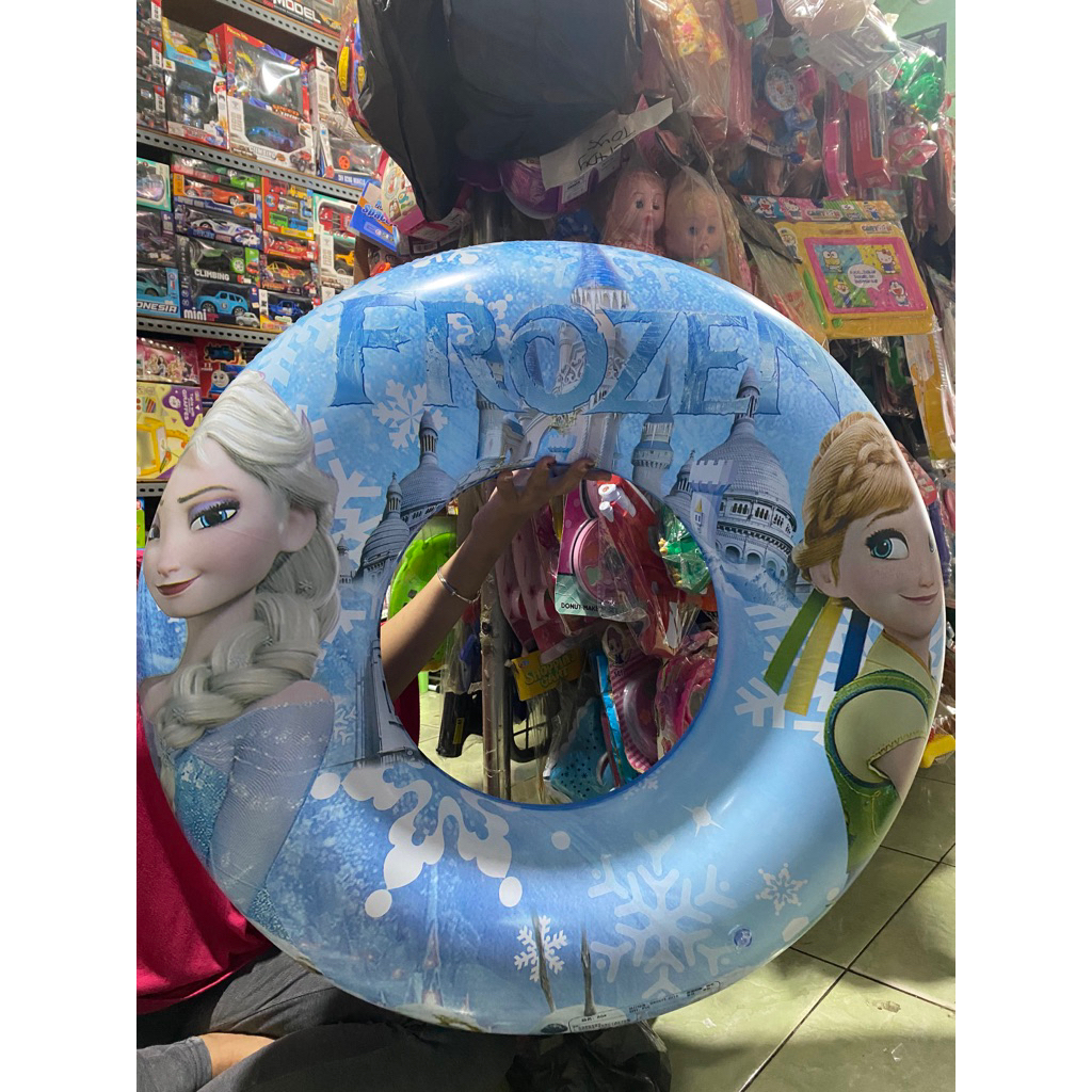 ban renang bulat 80cm karakter anak Frozen spiderman avengers