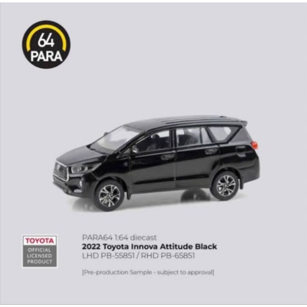 diecast para64 Toyota Innova reborn attitude black
